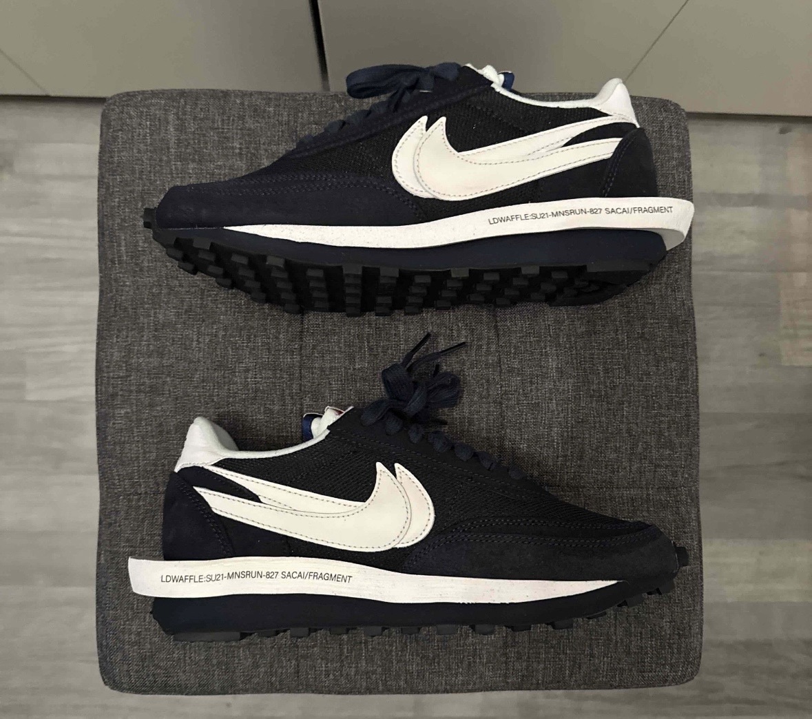 Nike x sacai x Fragment LDWaffle 'Blue Void' (2021) photo 2