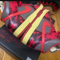 Nike Dunk High 1985 Acid Wash Red (2021) photo 9
