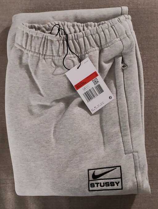 Nike x Stüssy Fleece Pants Grey Heather/Black (FW23)