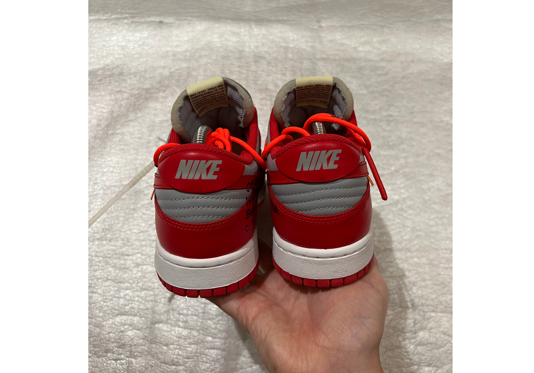 Nike x Off White Dunk Low 'University Red' (2019) photo 4