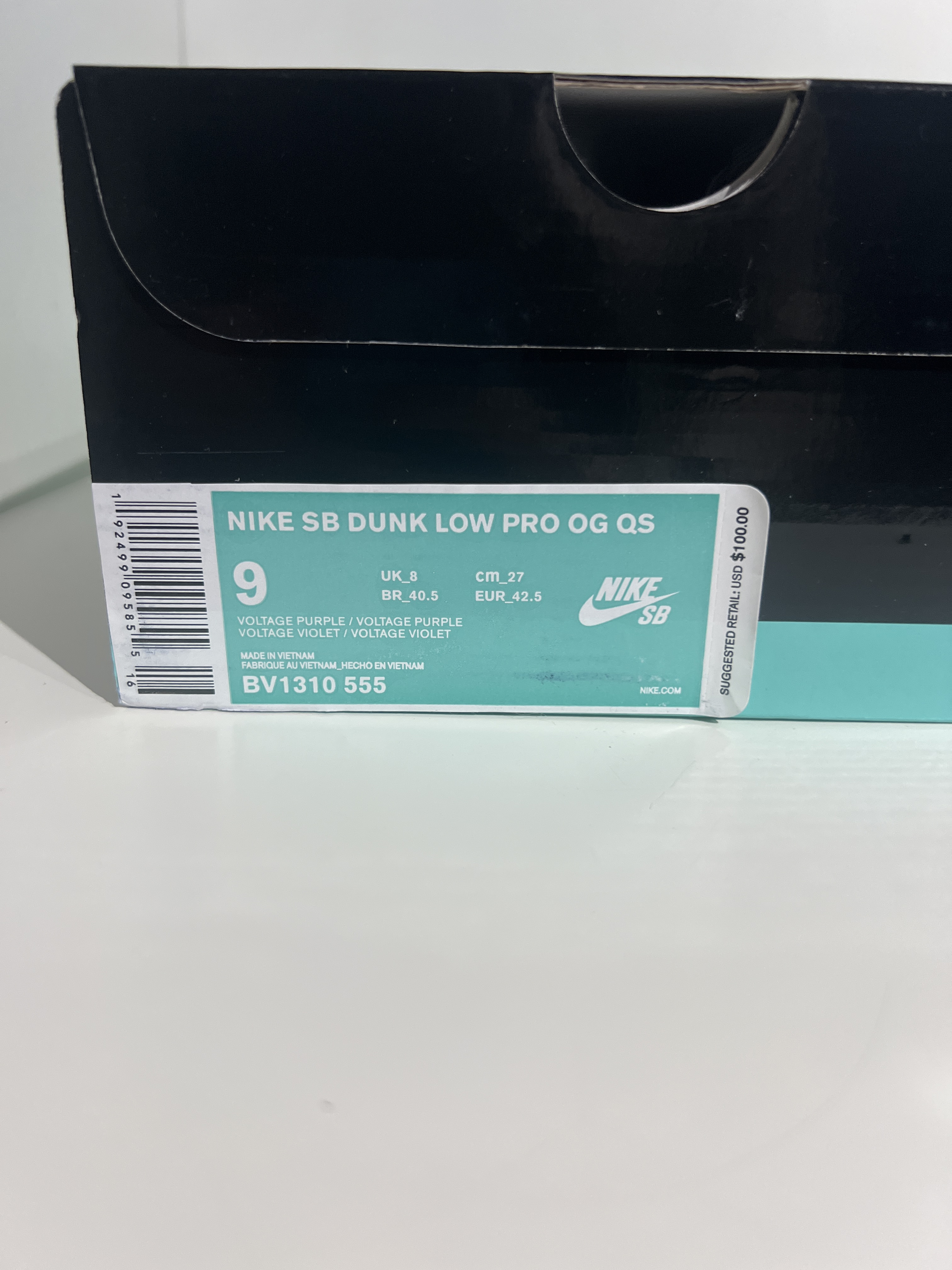 Nike SB x Concepts Dunk Low 'Purple Lobster' (Special Box) (2018) photo 7