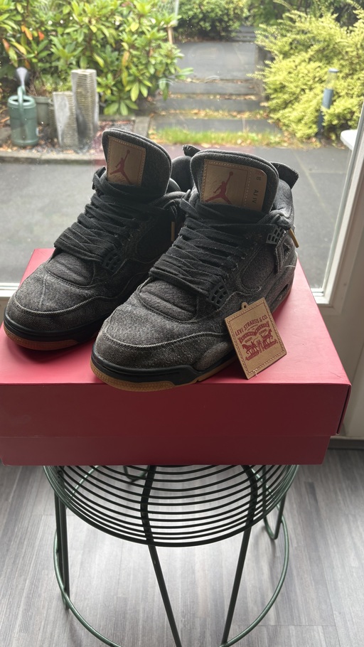 Air Jordan x Levi's 4 Denim Levis Black/Black (With Levis Tag) (2018)