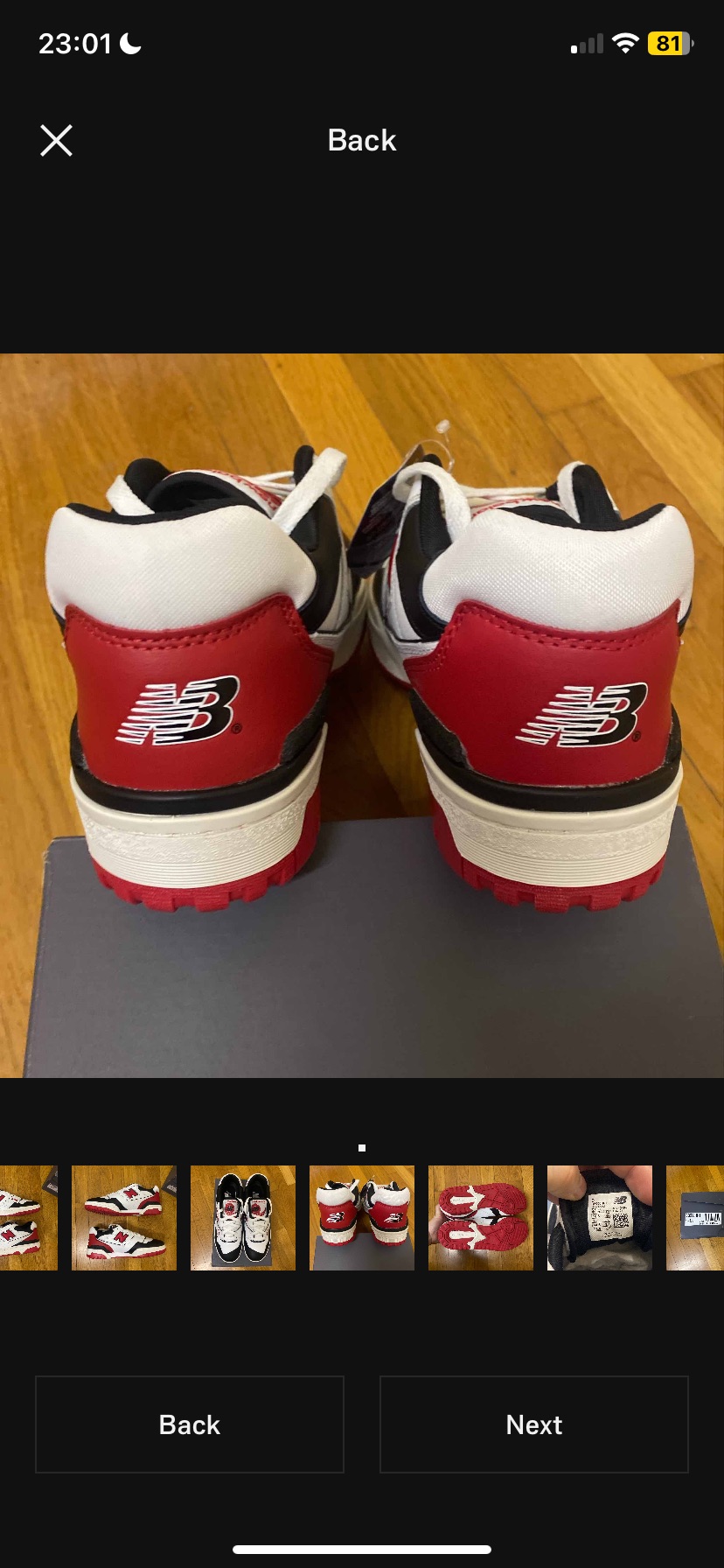 New Balance 550 White Red Black (2021) photo 4