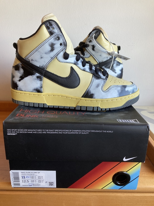 Nike Dunk High 1985 SP Black Acid Wash Grey (2021)