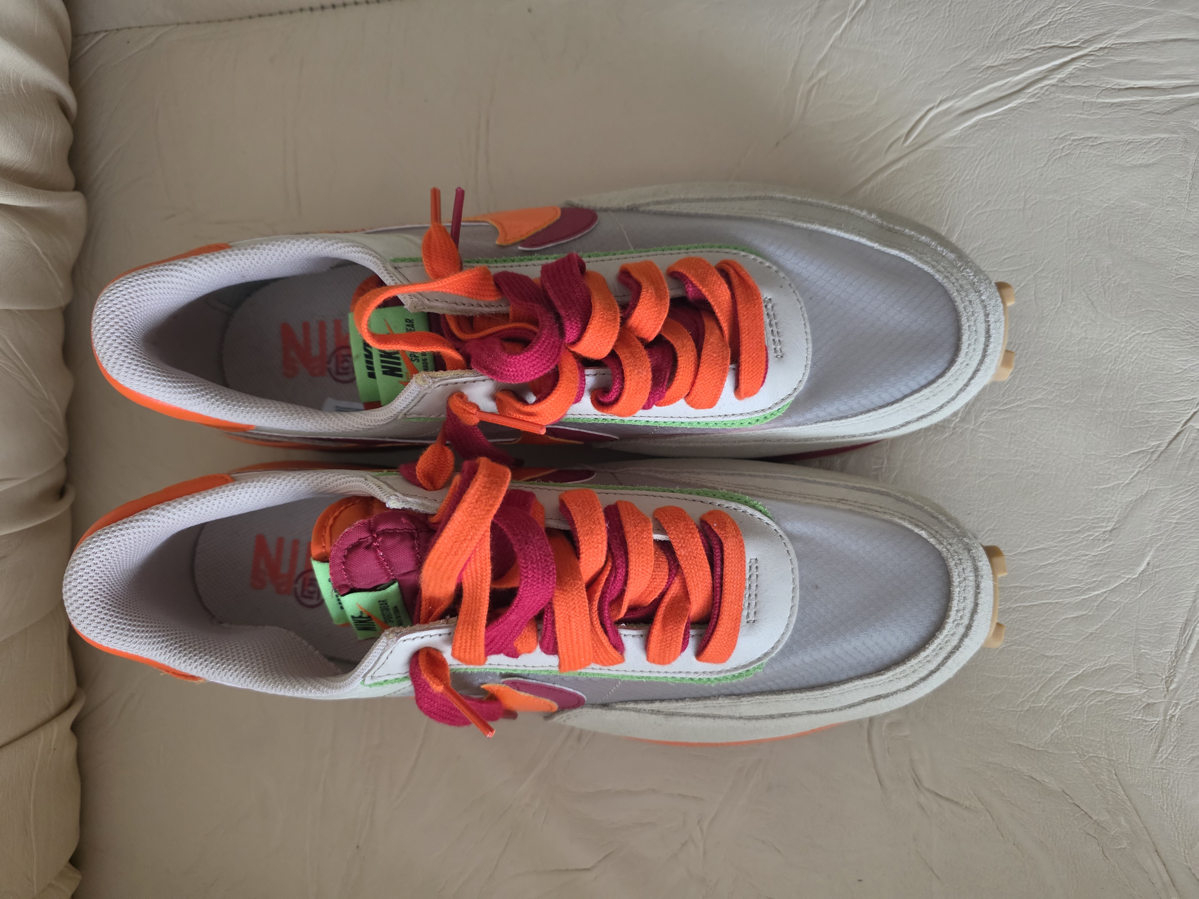 Nike x sacai x Clot LDWaffle 'Kiss of Death Net Orange Blaze' (2021) photo 3