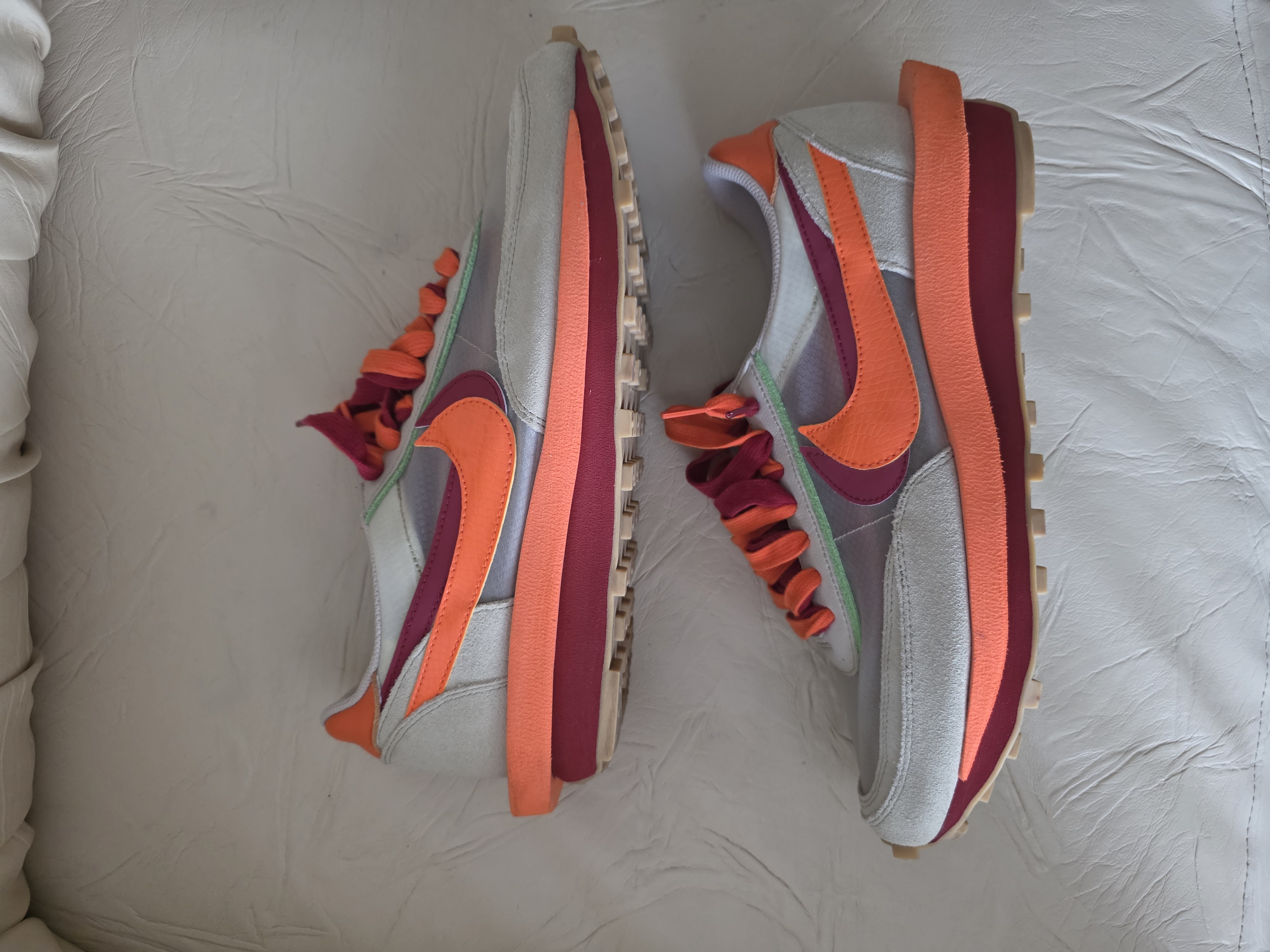 Nike x sacai x Clot LDWaffle 'Kiss of Death Net Orange Blaze' (2021) photo 2