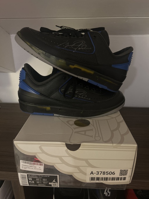 Air Jordan 2 x Off-White Retro Low SP 'Black Blue' (2021)