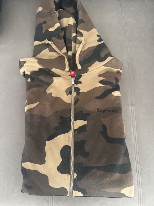 Supreme Lakshmi Zip Up Hooded Sweatshirt Brown Camo (FW22)