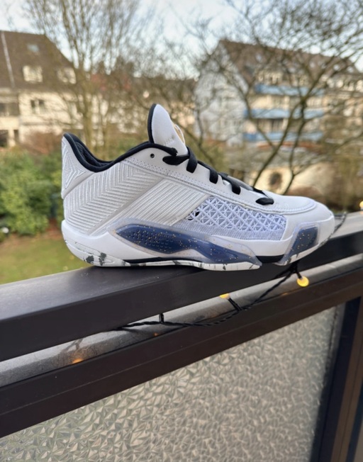 Air Jordan 38 Low 'White Metallic Gold Black' (2024)