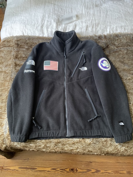 Supreme x The North Face Trans Antarctica Expedition TNF Fleece Jacket Black (SS17)