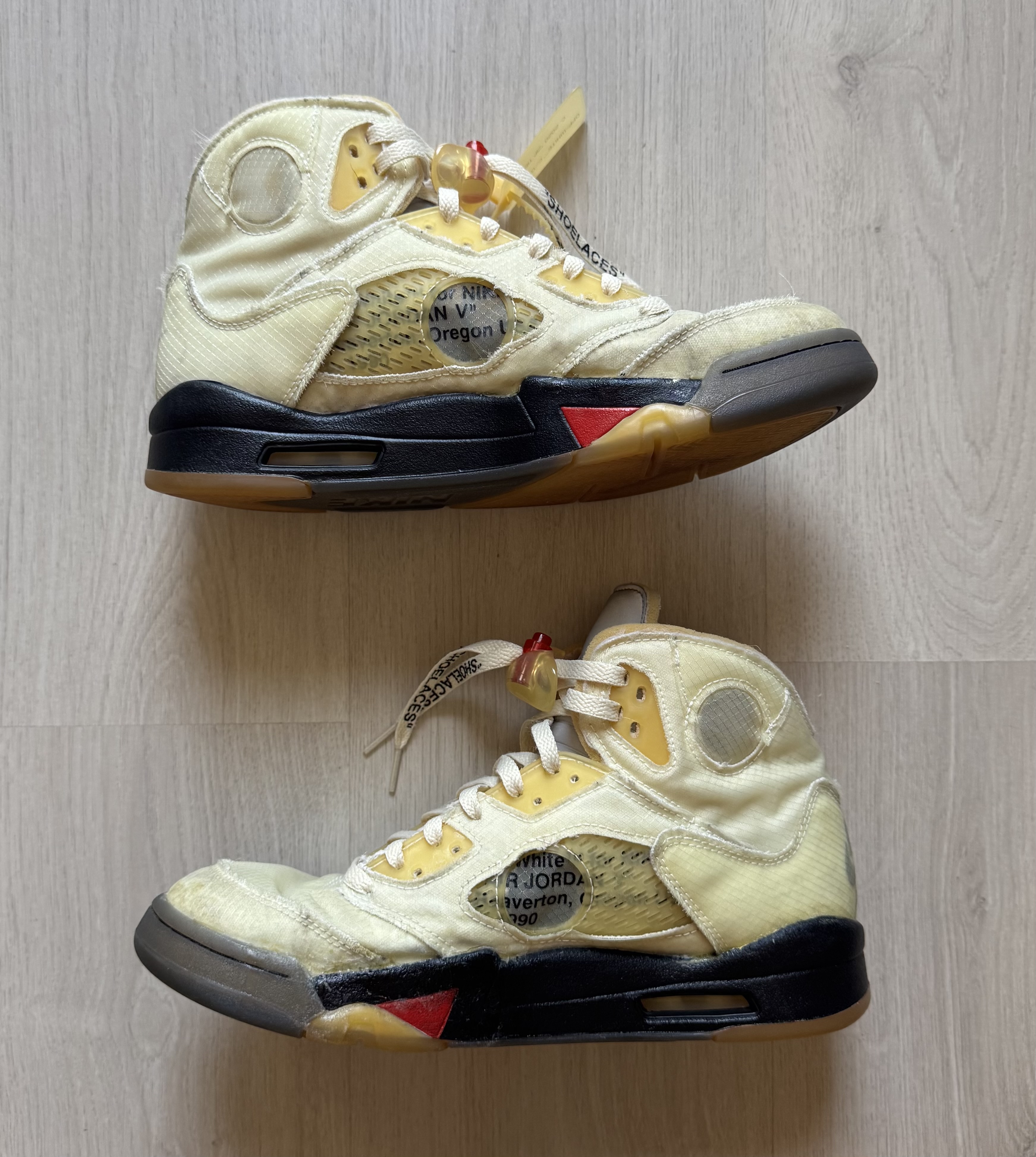 Air Jordan 5 Retro Off-White 'Sail' (2020) photo 2