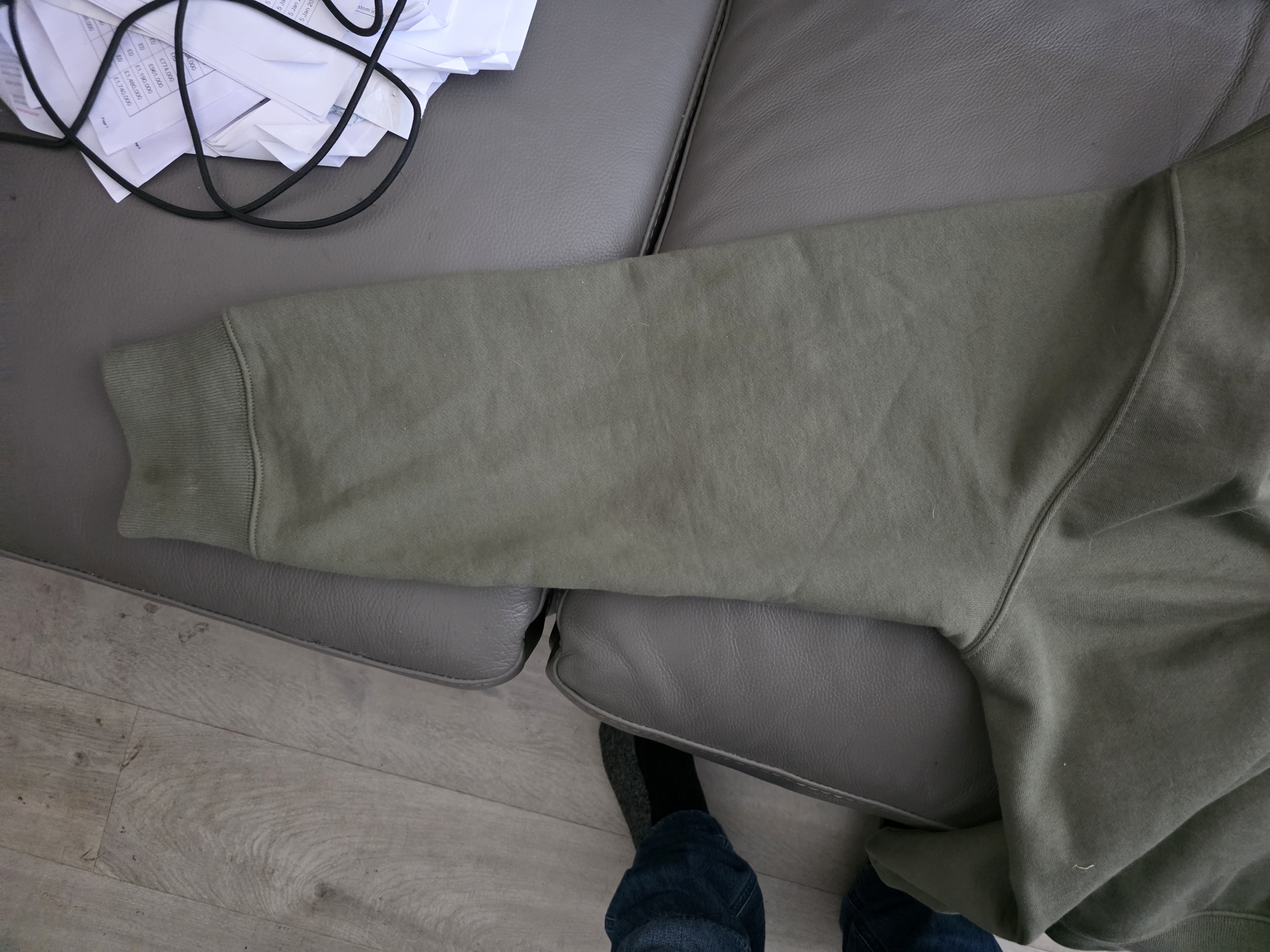 Palace Porter Logo Hood 'Olive' (FW24) photo 6