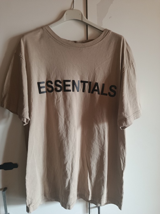 Fear Of God ESSENTIALS 3D Silicon Applique Boxy T-Shirt Olive/Khaki (FW20)