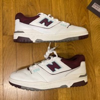 New Balance 550 'White Bordeaux Red Grey' (2021) photo 1