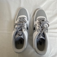 Nike Air Force 1 Low Cut Out Swoosh Wolf Grey (2022) photo 3
