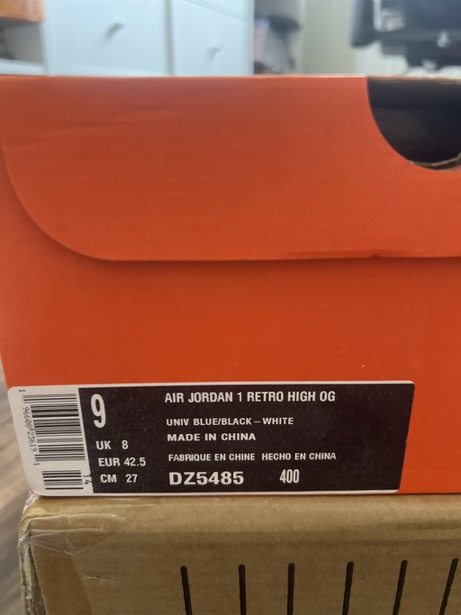 Air Jordan 1 High OG 'UNC Toe' (2023)