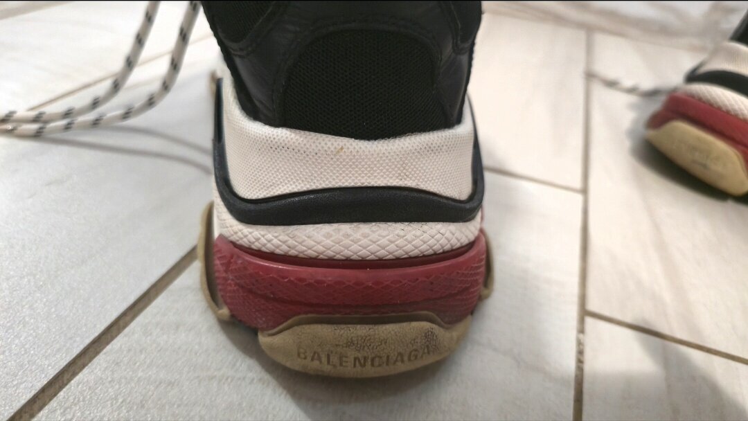 Balenciaga Triple S 'Black White Red' (2018 Reissue) photo 4