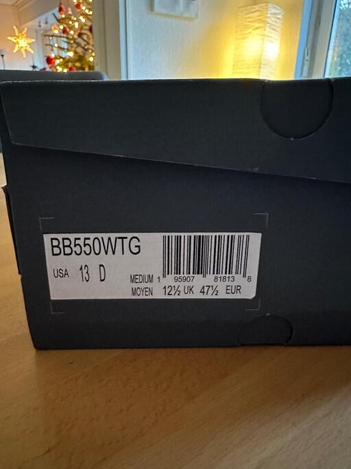 New Balance 550 'White Grey Black' (2022)