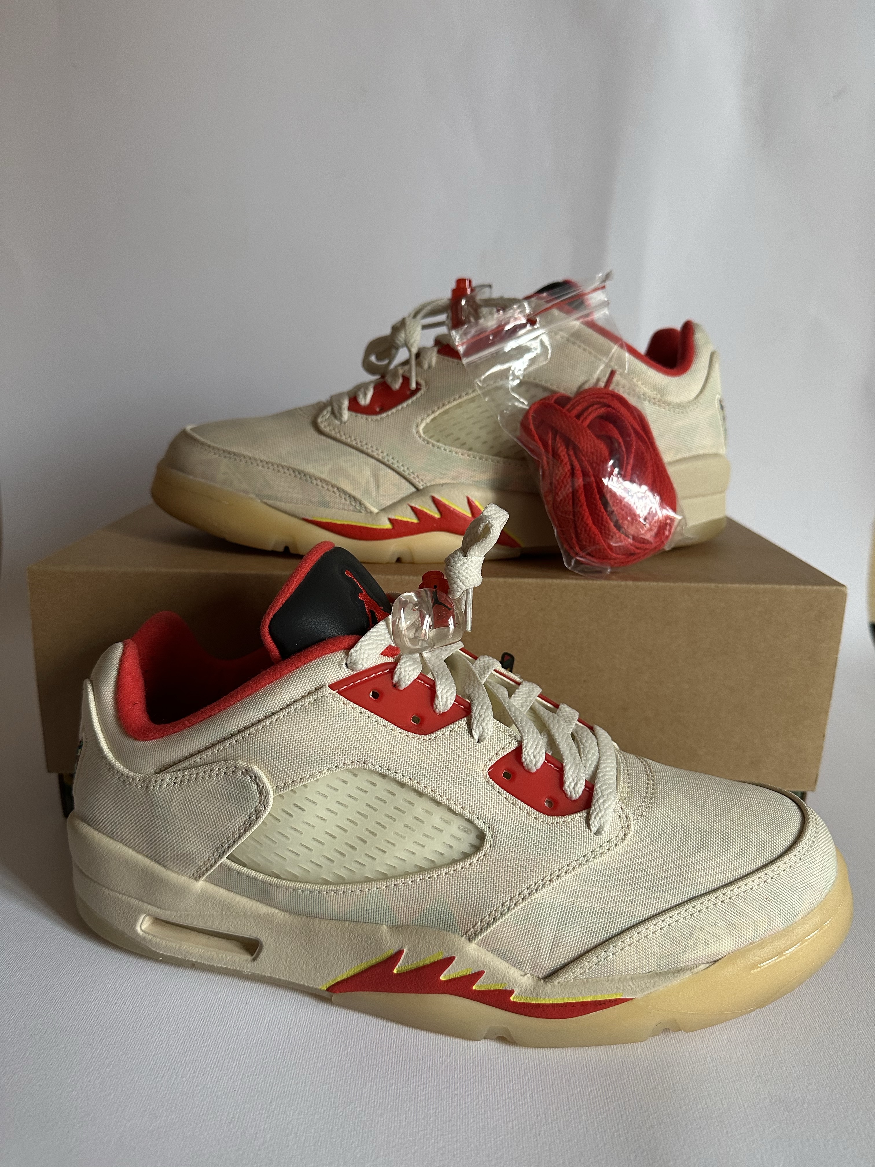 Air Jordan 5 Low 'Chinese New Year Sail Chile Red' (2021) photo 1
