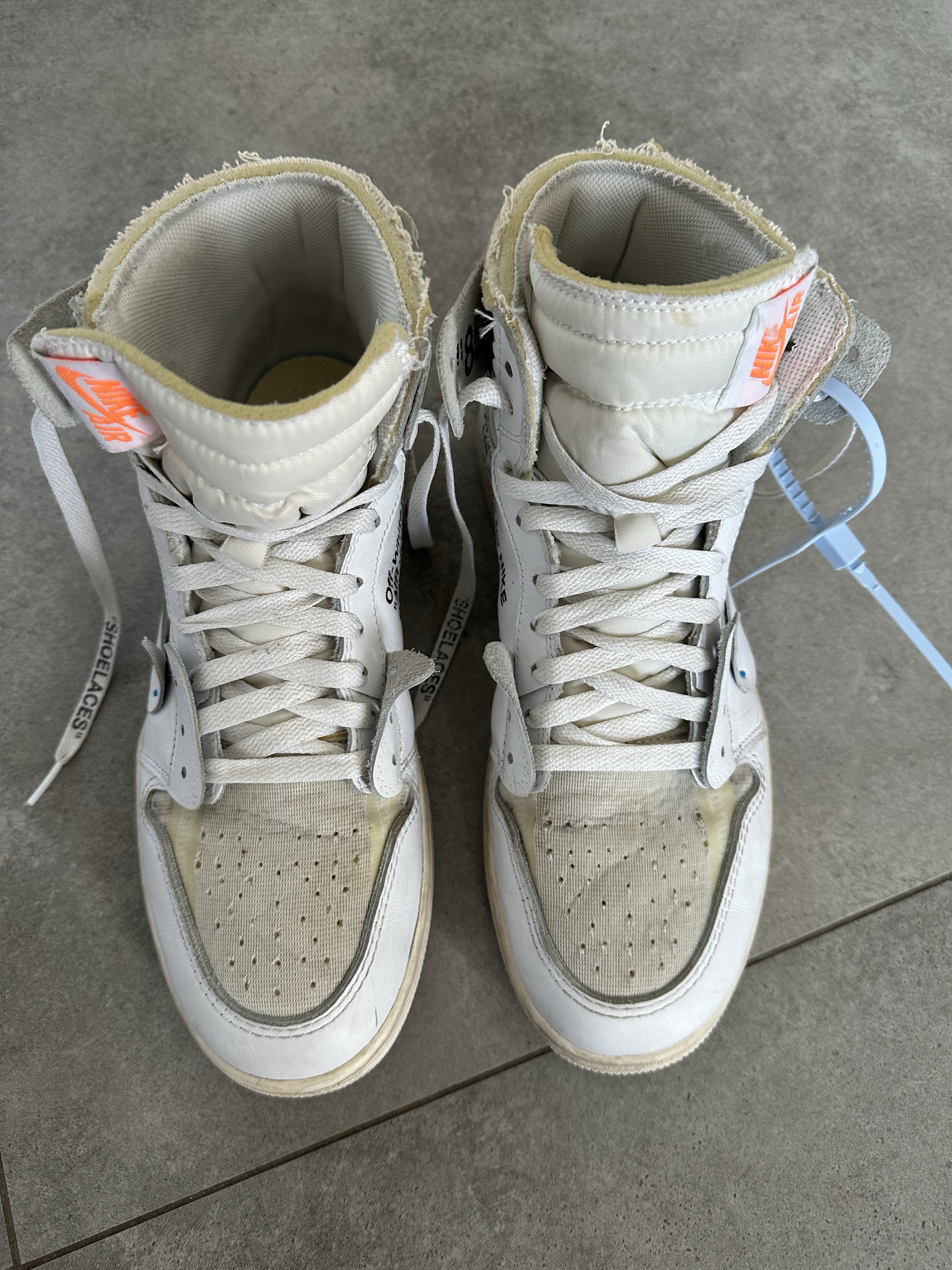 Air Jordan x Off-White 1 Retro High White (2018) photo 3