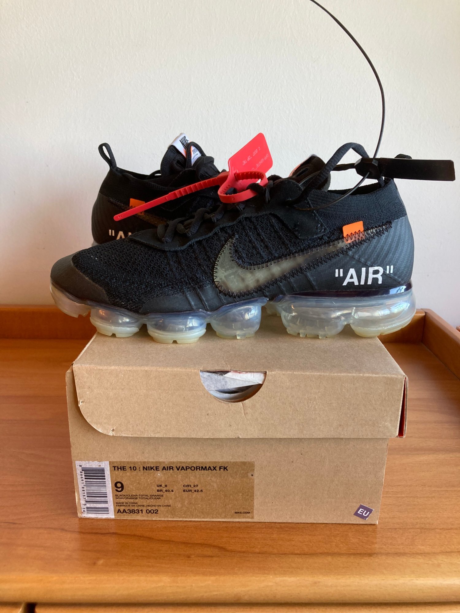 Nike x Off White Air VaporMax Flyknit 'Black' (2018) photo 1