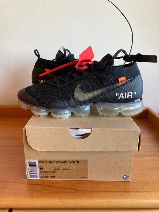Nike x Off White Air VaporMax Flyknit 'Black' (2018)