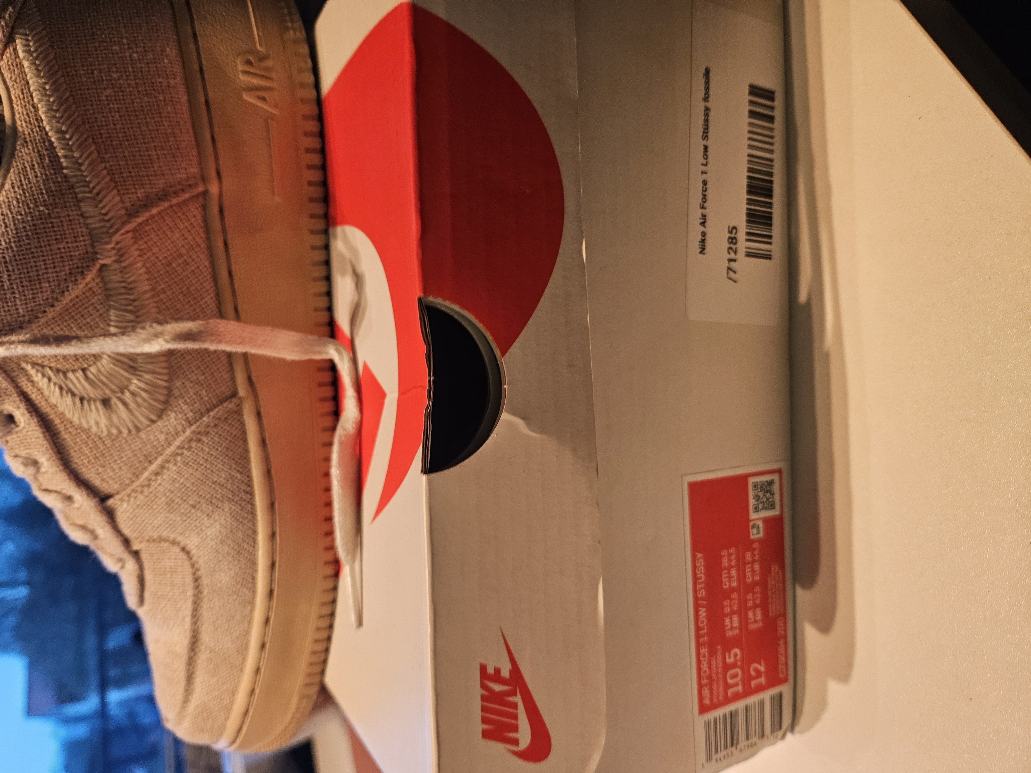 Nike x Stussy Air Force 1 Low 'Fossil' (2020) photo 7