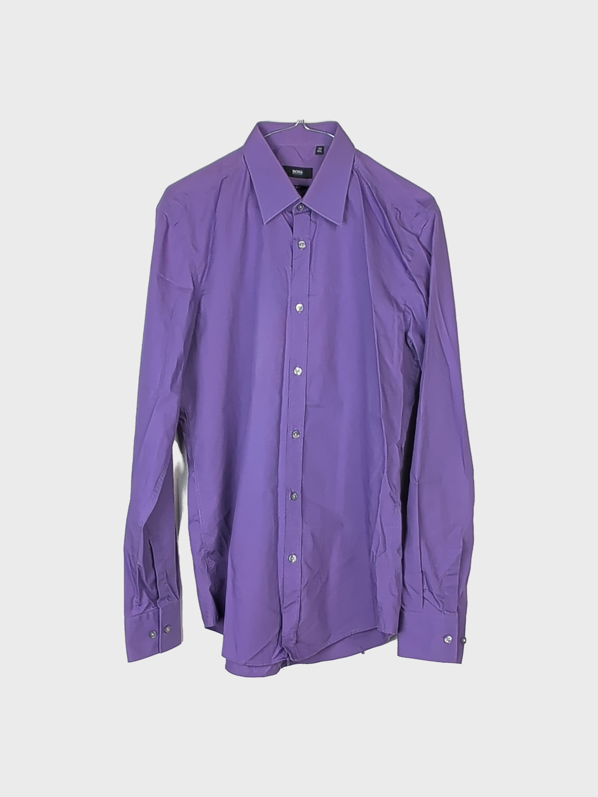 BOSS Purple Business Shirt Men 39 (15 1/2) photo 1