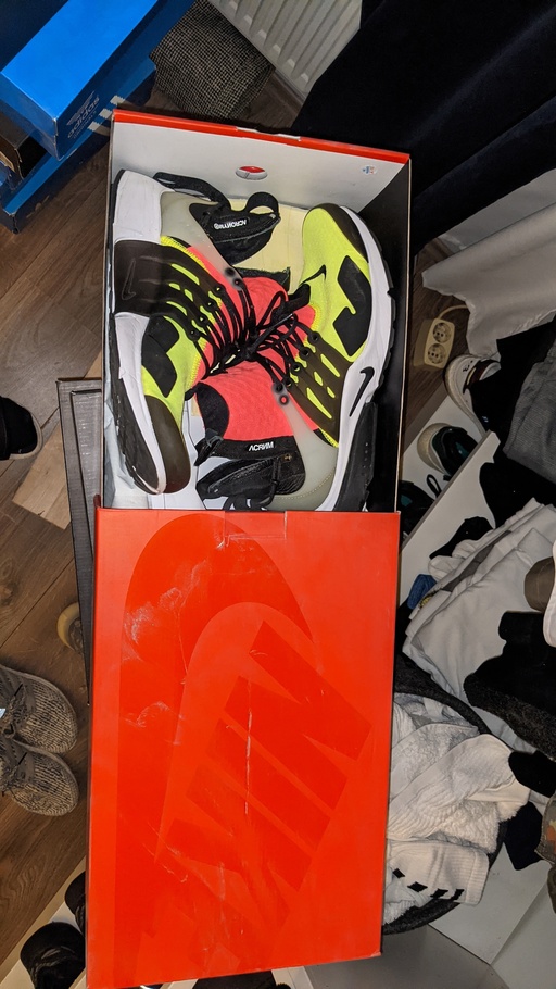 Nike x Acronym Air Presto Mid Hot Lava Volt