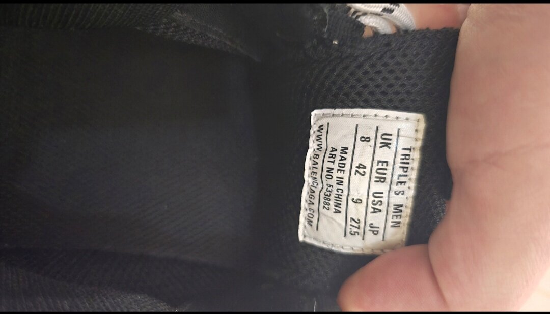 Balenciaga Triple S 'Black White Red' (2018 Reissue) photo 6