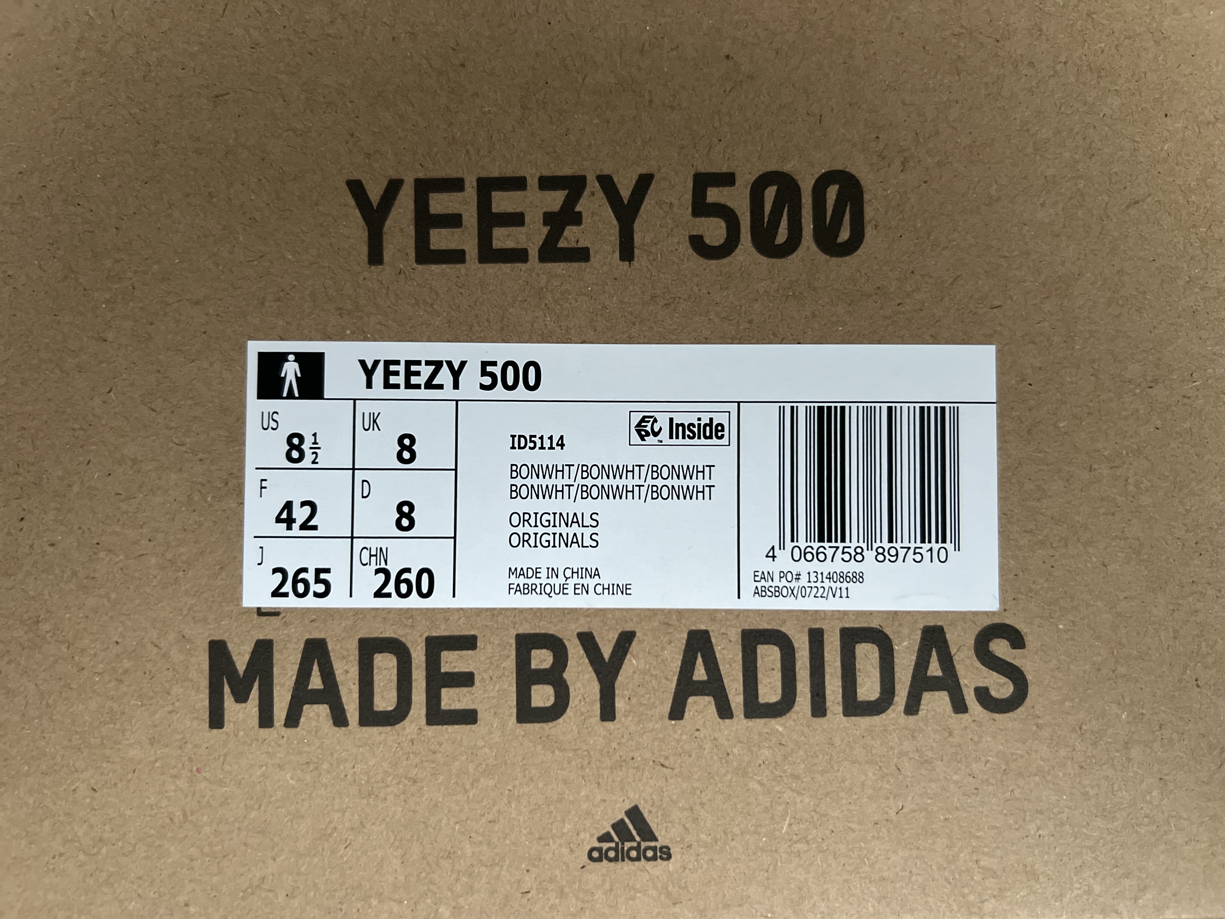 Yeezy 500 'Bone White' photo 6