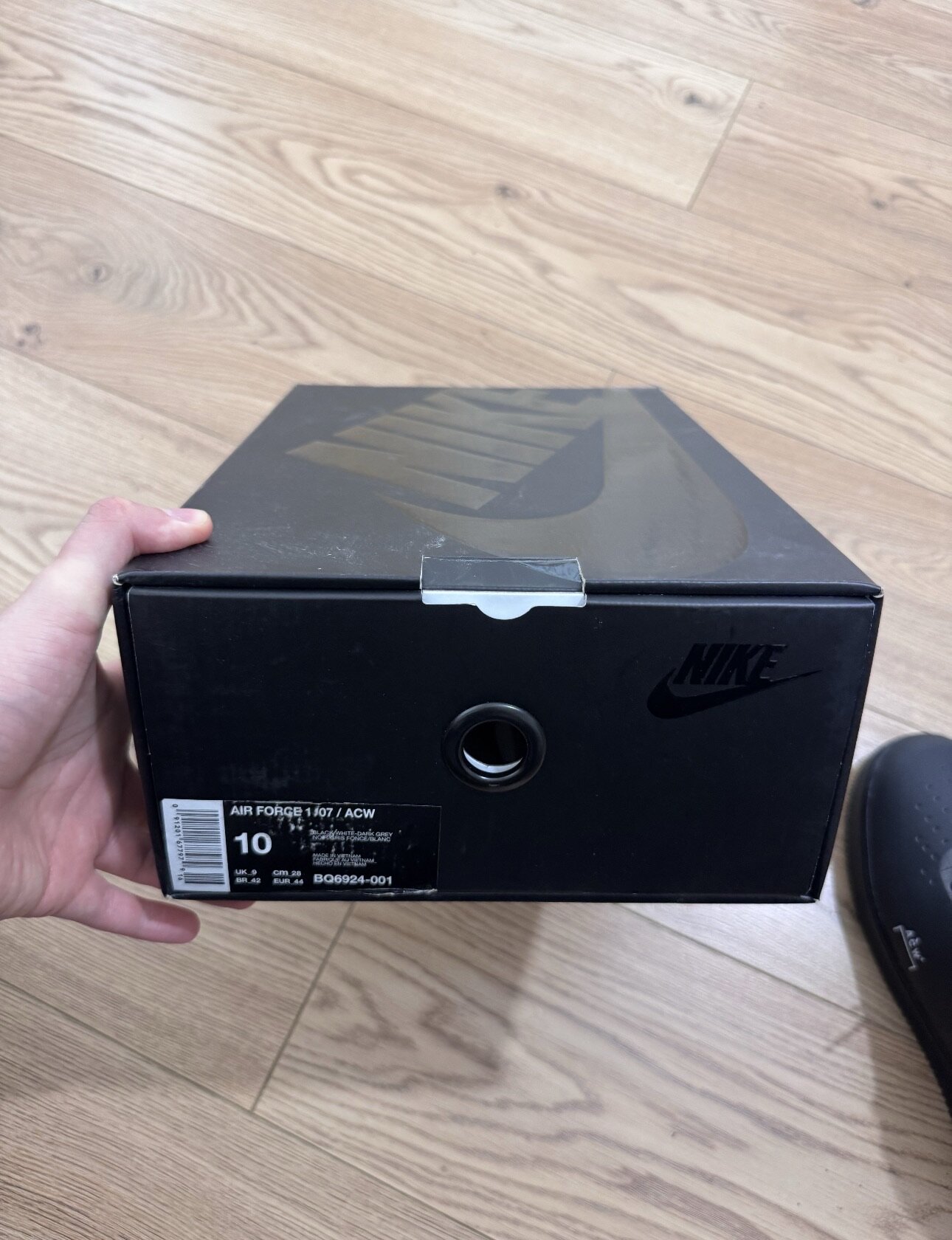 Nike x A-Cold-Wall* Air Force ACW AF 1 Low Black Light Grey (2018) photo 7