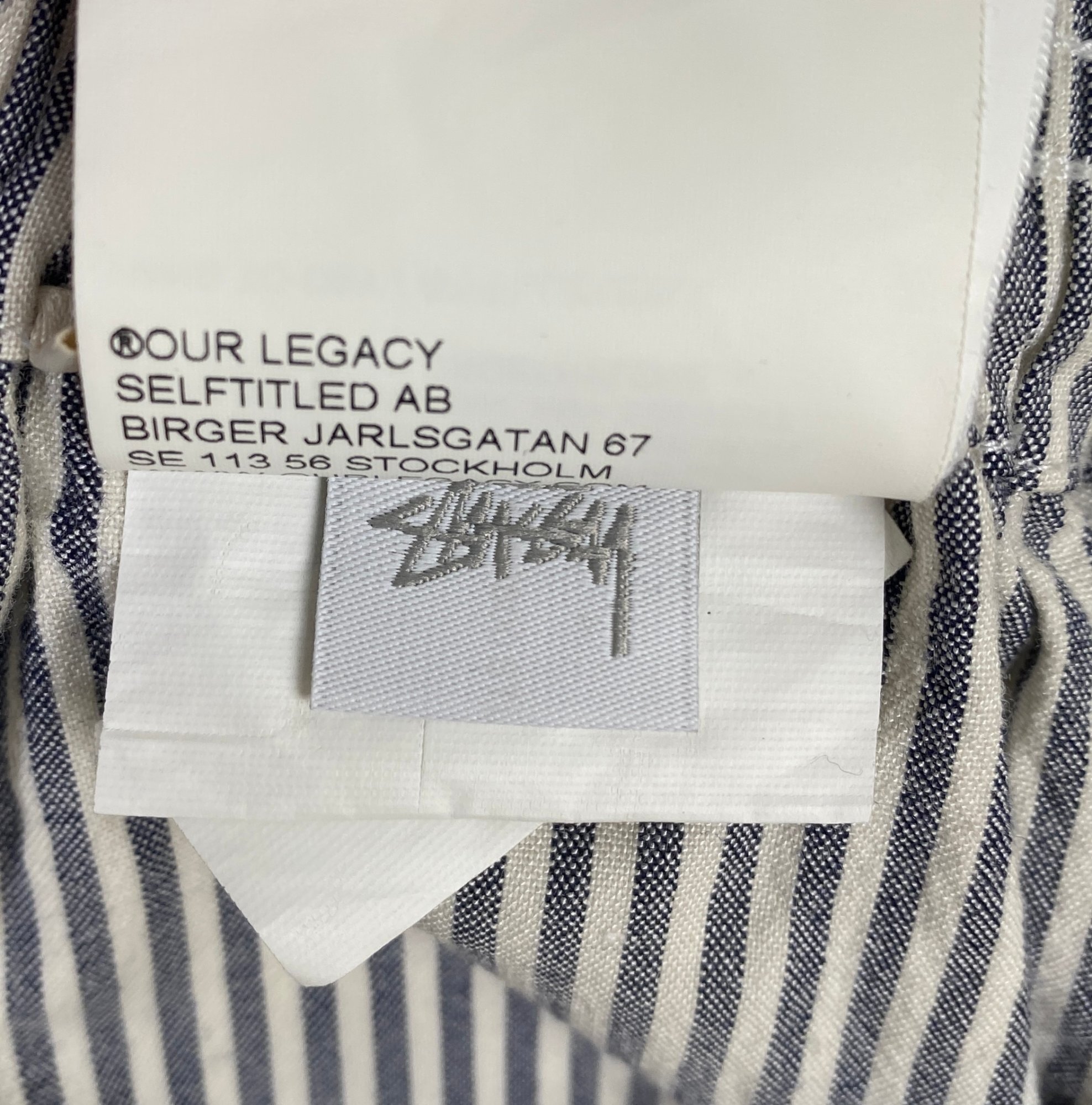 Stüssy x Our Legacy Work Shop Stripe Shorts photo 6