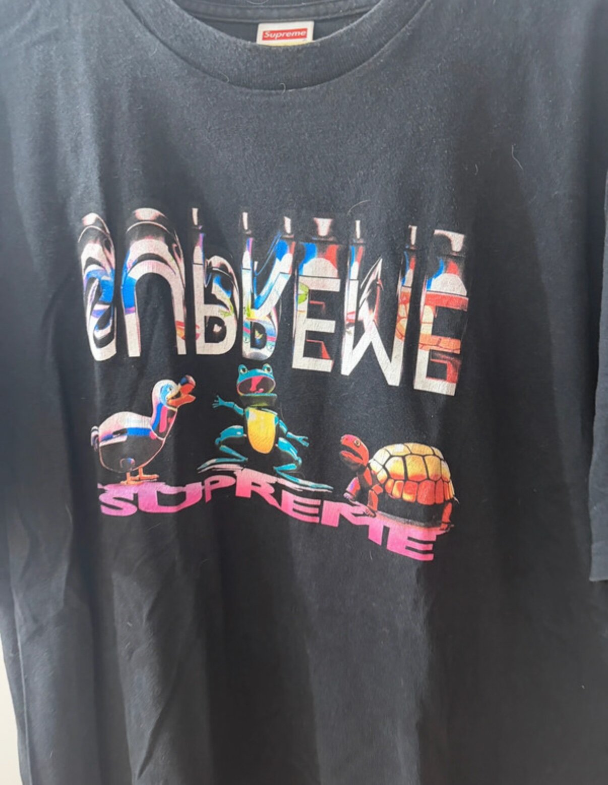 Supreme Crash T-Shirt Tee Black (FW17) photo 2