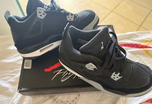 Air Jordan 4 Retro Black Canvas (GS) (2022)
