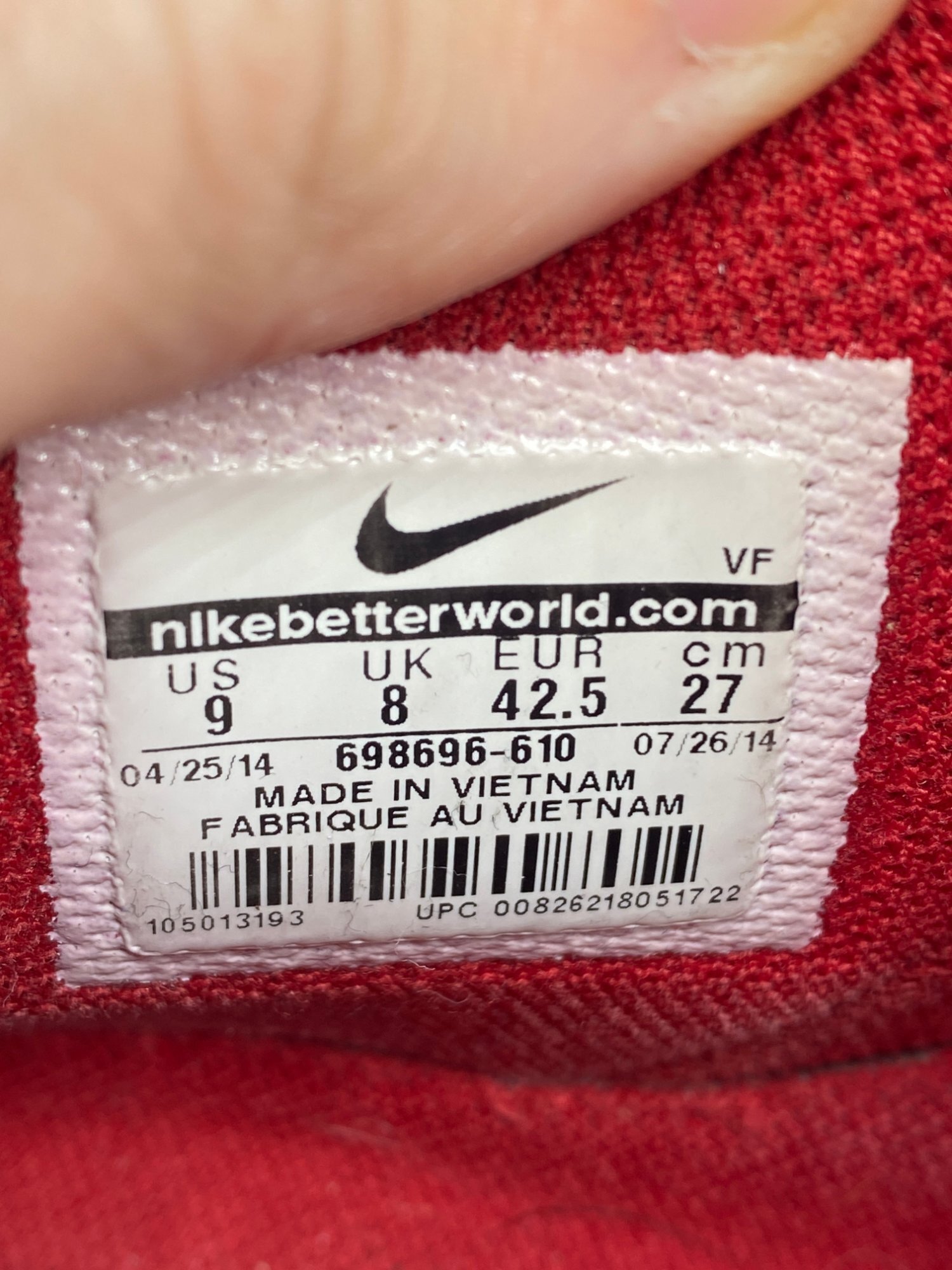 Nike Air Force 1 High Supreme World Famous Red photo 6