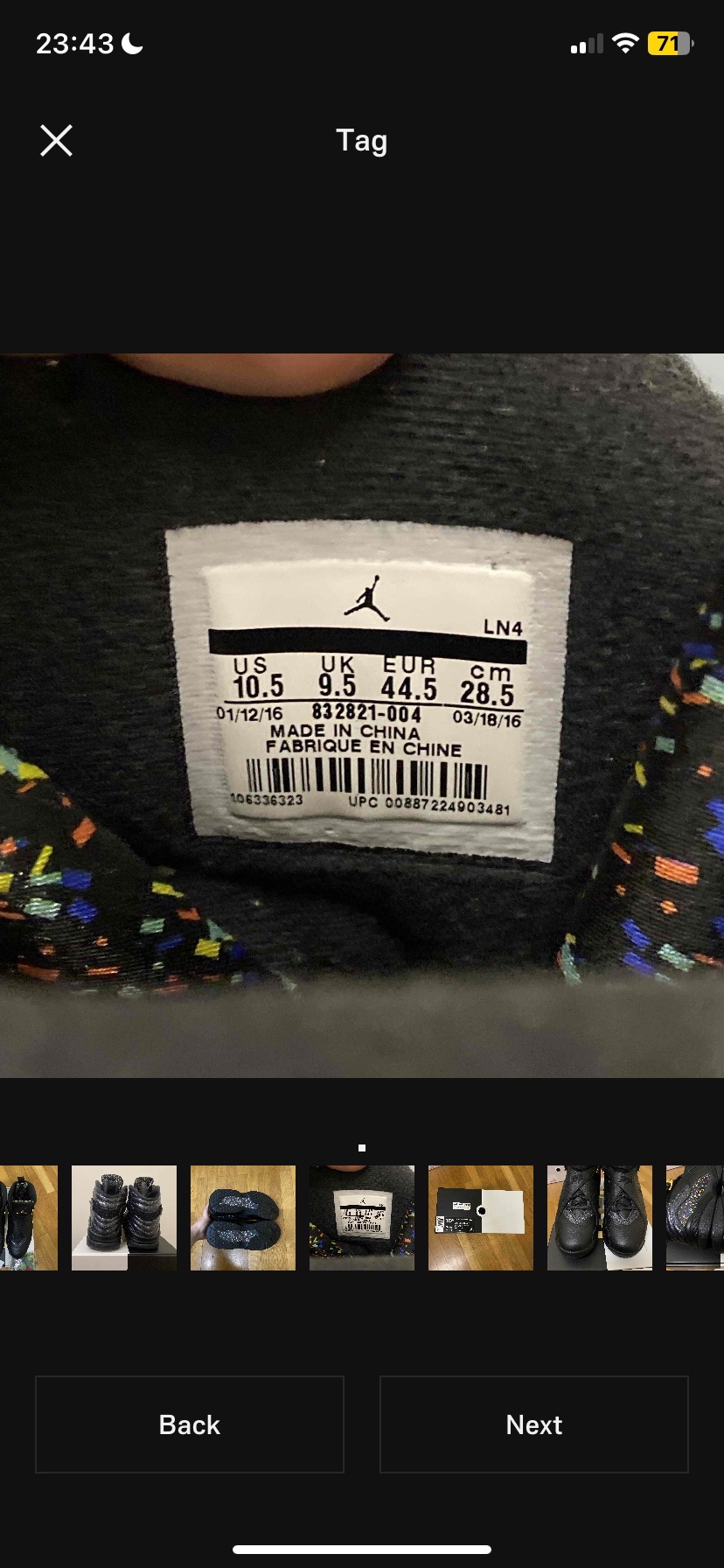 Air Jordan 8 Retro 'Confetti Champion Chip' (2016) photo 6