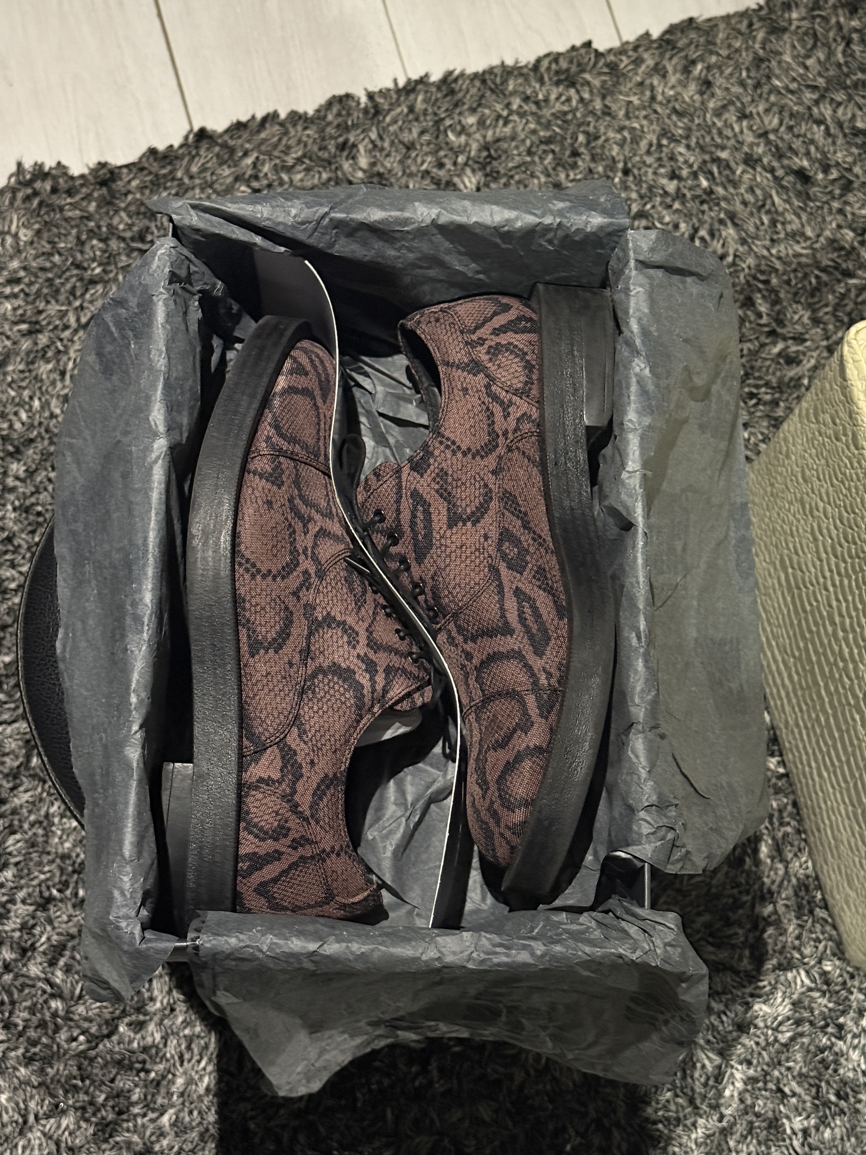 Clarks x MARTINE ROSE CUR Oxford 2 M 'Brown Snake' (2024) photo 2