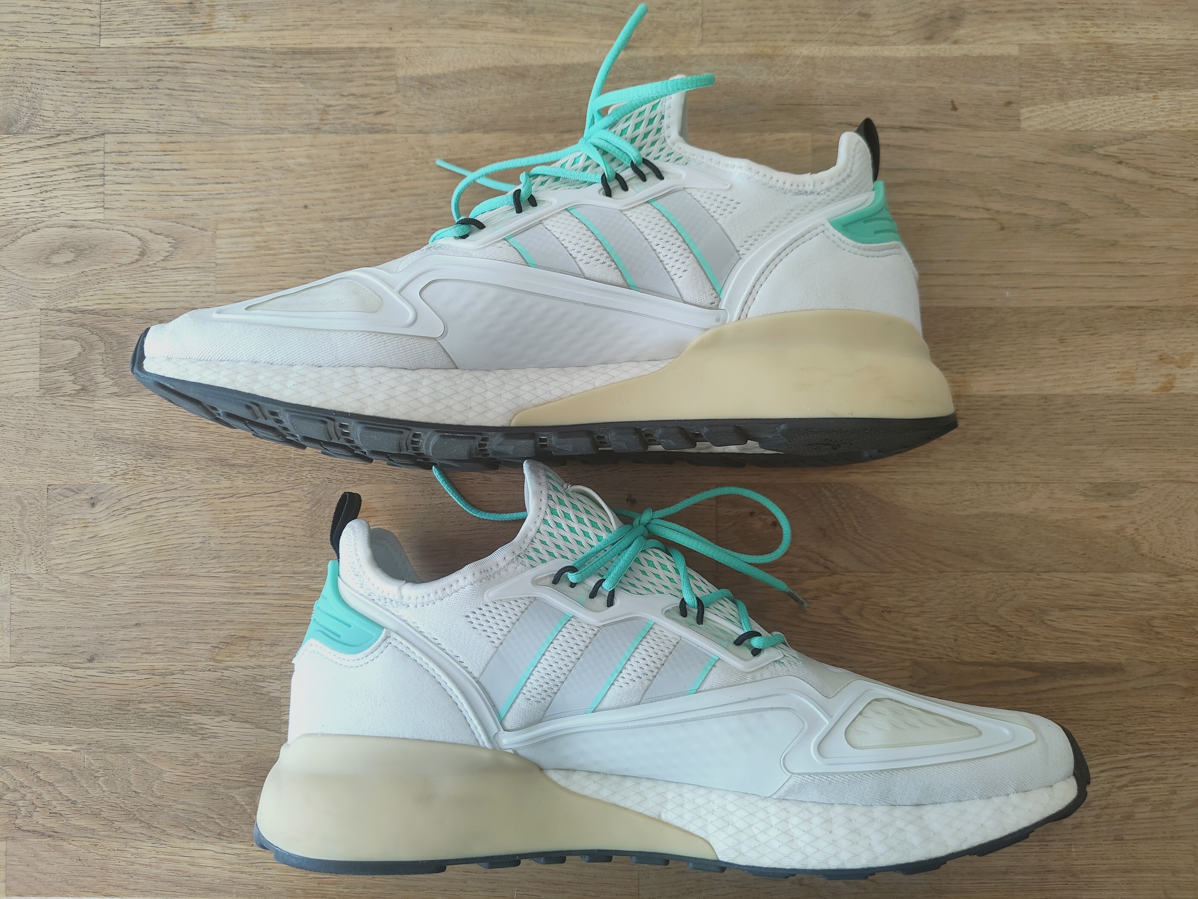 Adidas ZX 2K Boost Grey One Hi-Res Green (2020) photo 2