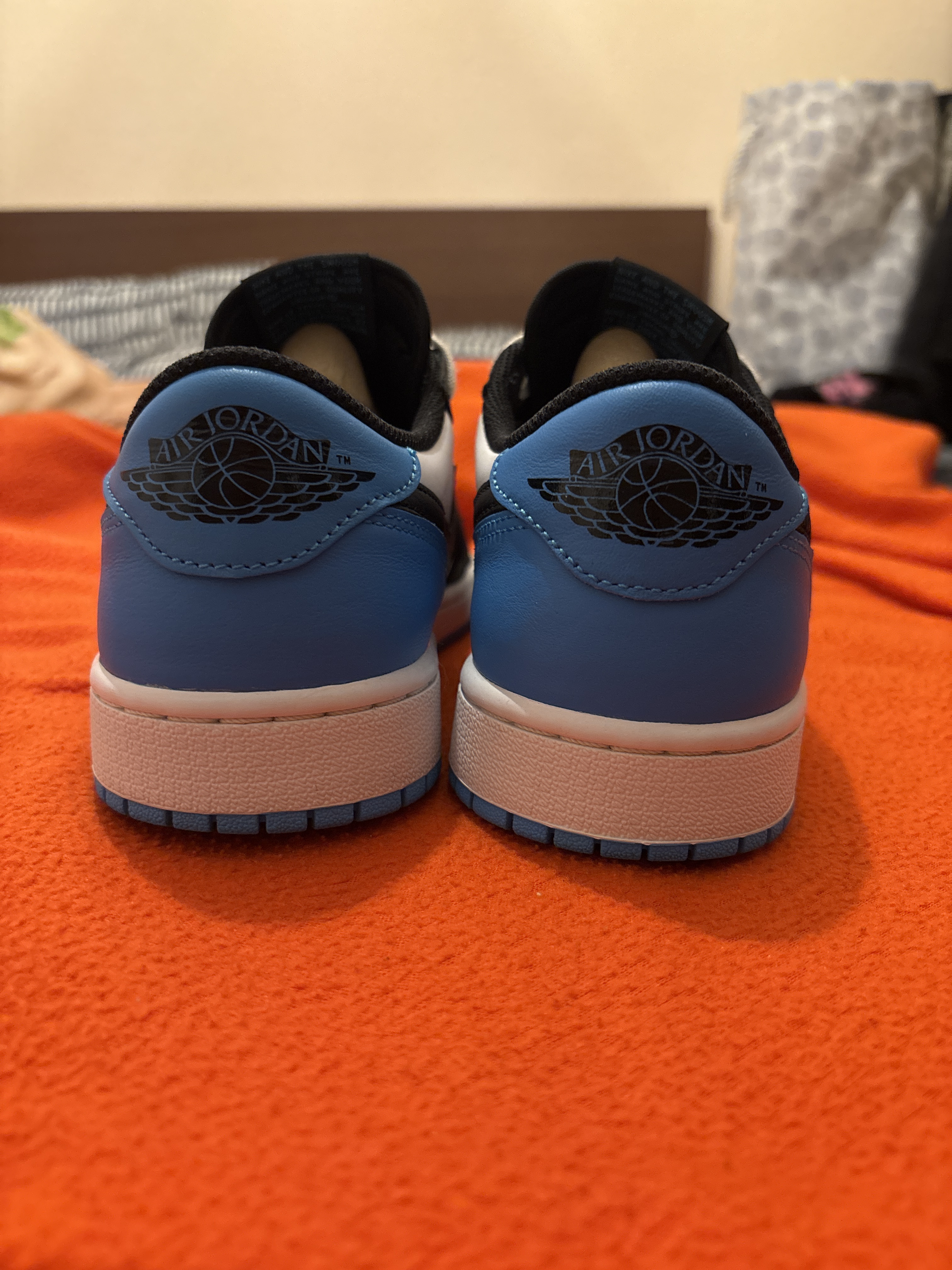 Air Jordan 1 Low WMNS Black and Dark Powder Blue (2022) photo 4