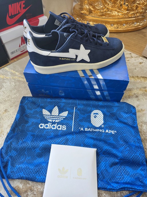 Adidas x BAPE Campus 80s 'Collegiate Navy' (2023)