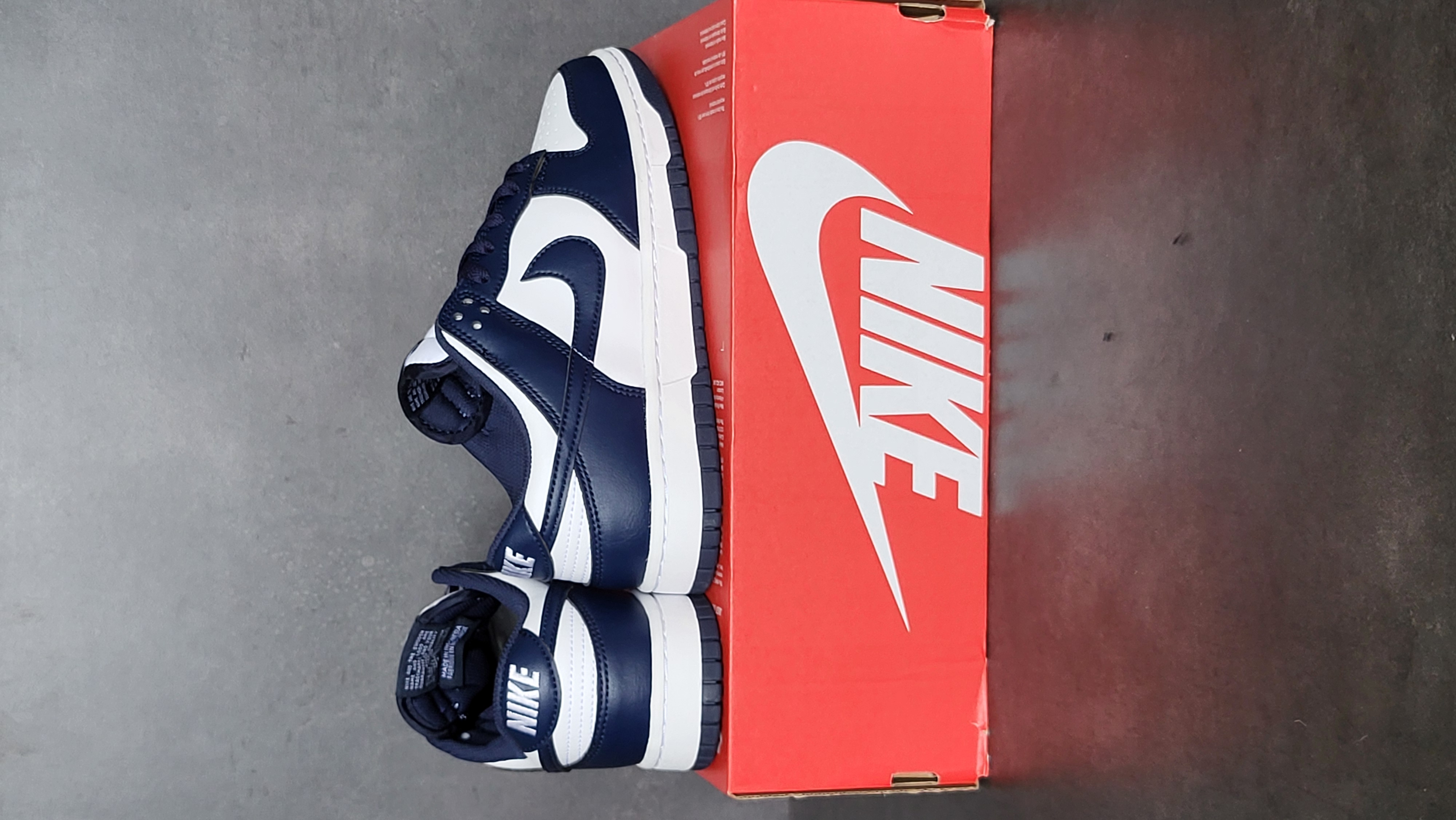 Nike Dunk Low 'White Midnight Navy' (2024) photo 4
