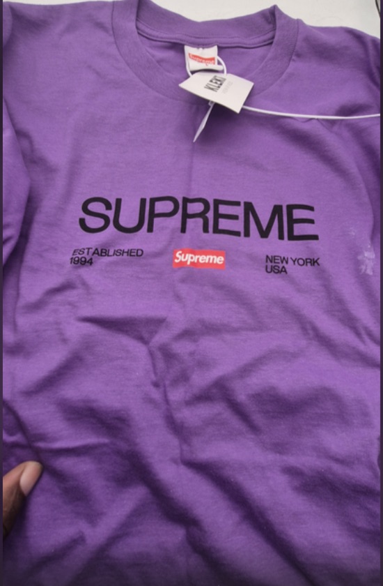 Supreme Est. 1994 Tee Purple (FW21) photo 4