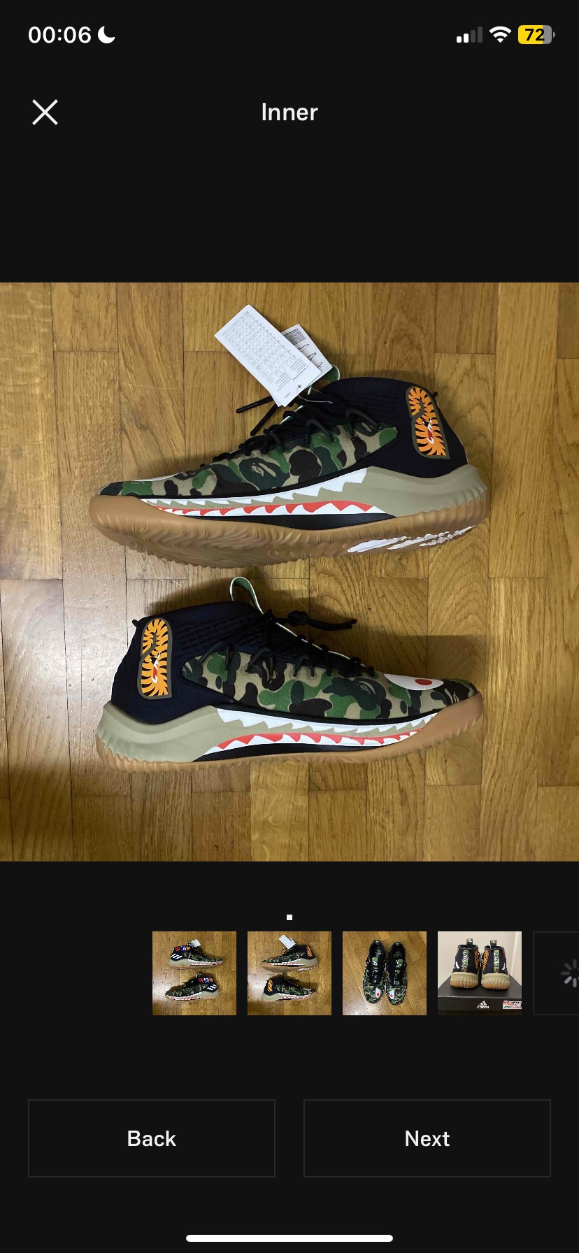 Adidas x Bape Dame IV 4 'Green Camo' (2018) photo 2