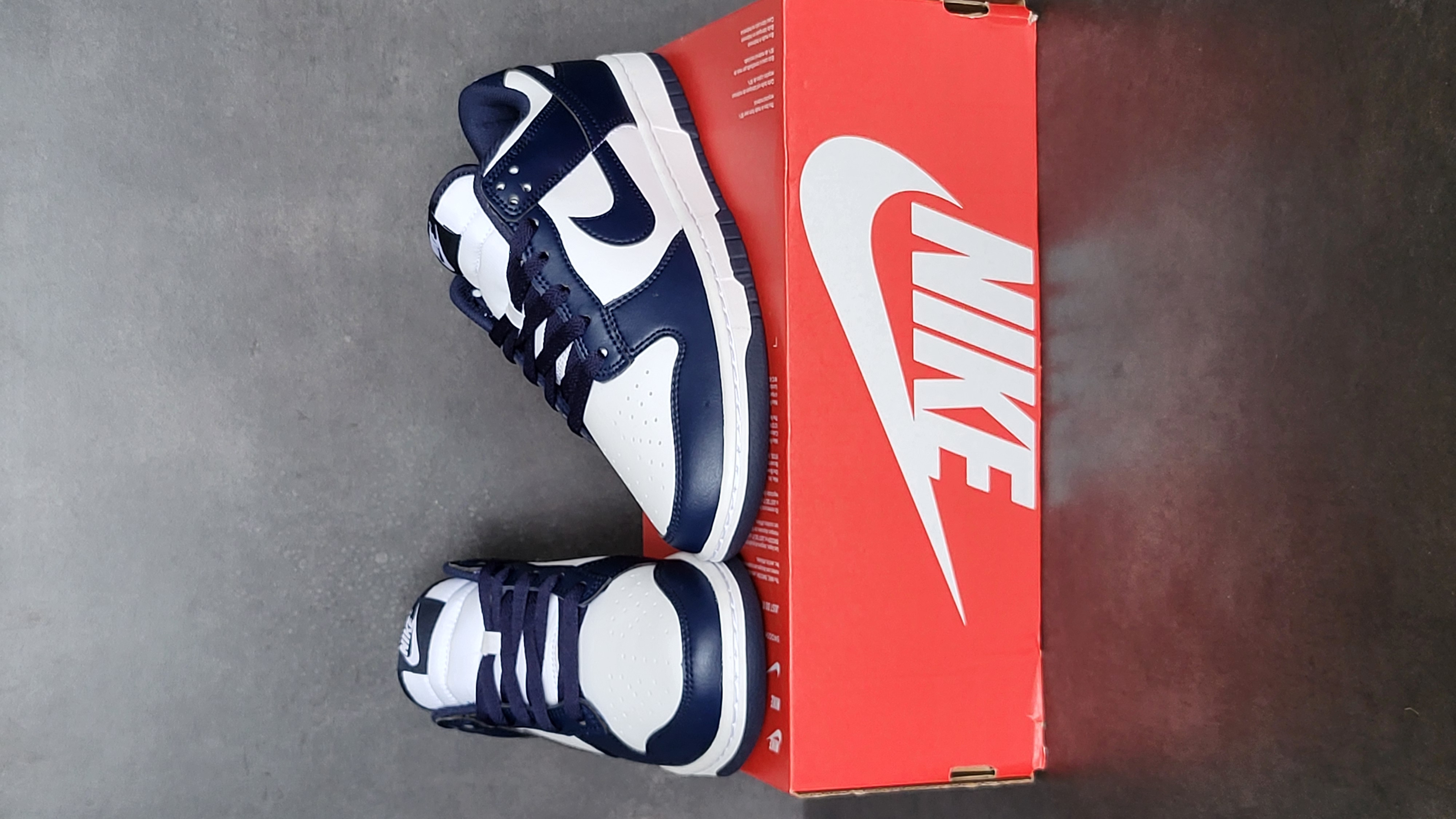 Nike Dunk Low 'White Midnight Navy' (2024) photo 3