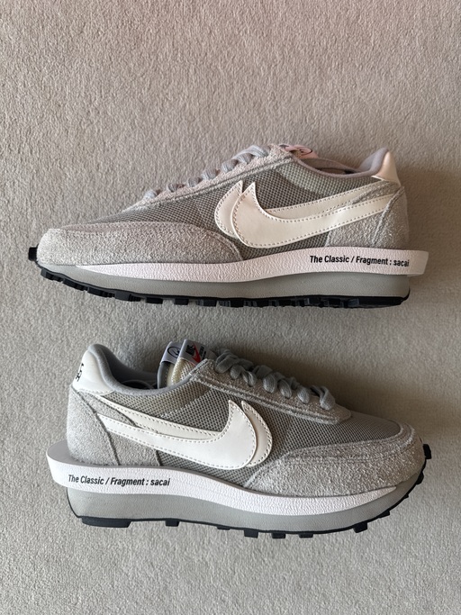 Nike x sacai x Fragment LDWaffle 'Light Smoke Grey' (2021)