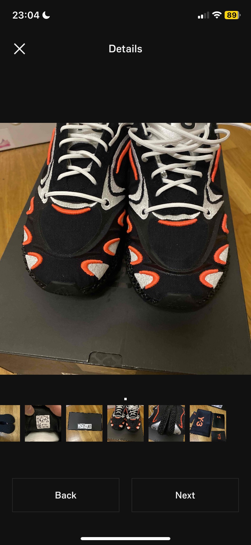 Adidas Y-3 Runner 4D Black Solar Orange (2020) photo 8