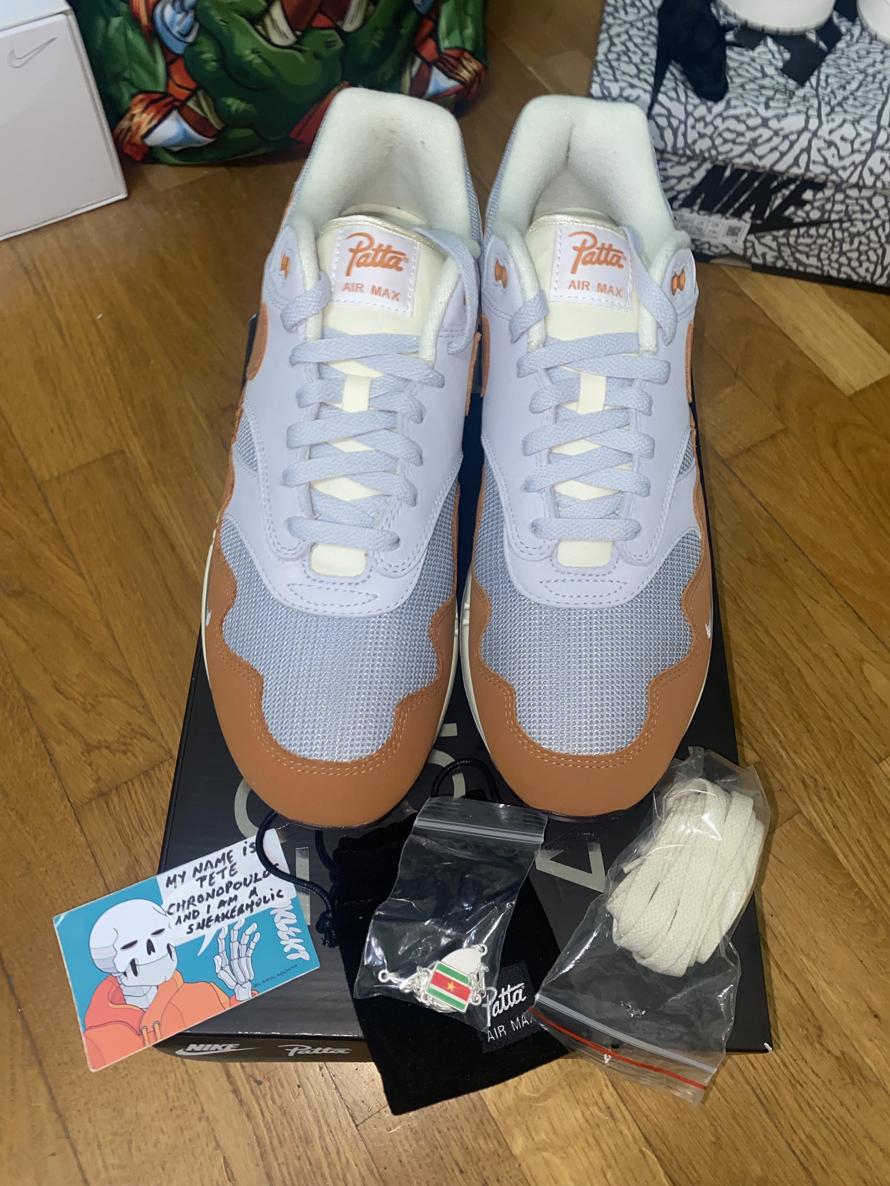 Nike x Patta Air Max 1 'Waves Monarch' (2021) (With Bracelet) photo 3