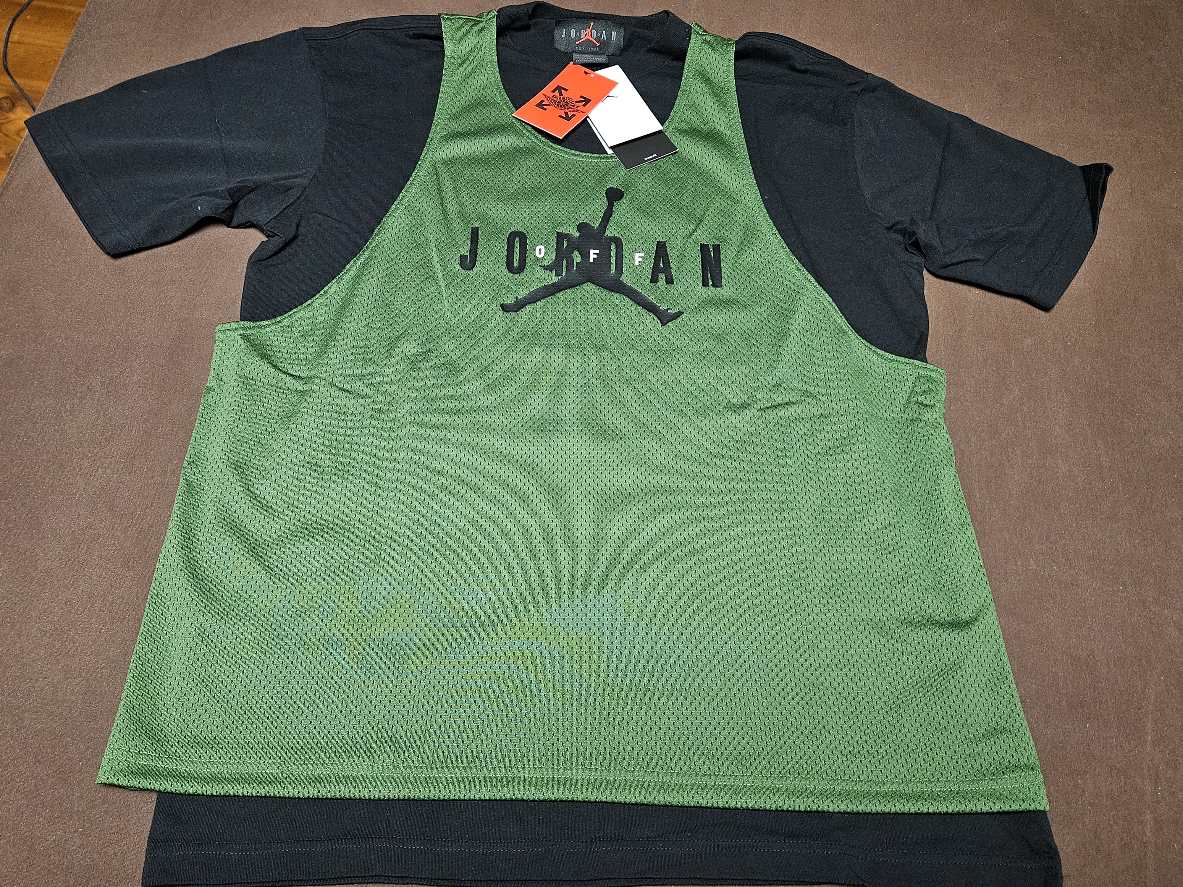Off White x Jordan Top Green Black (FW21) photo 1