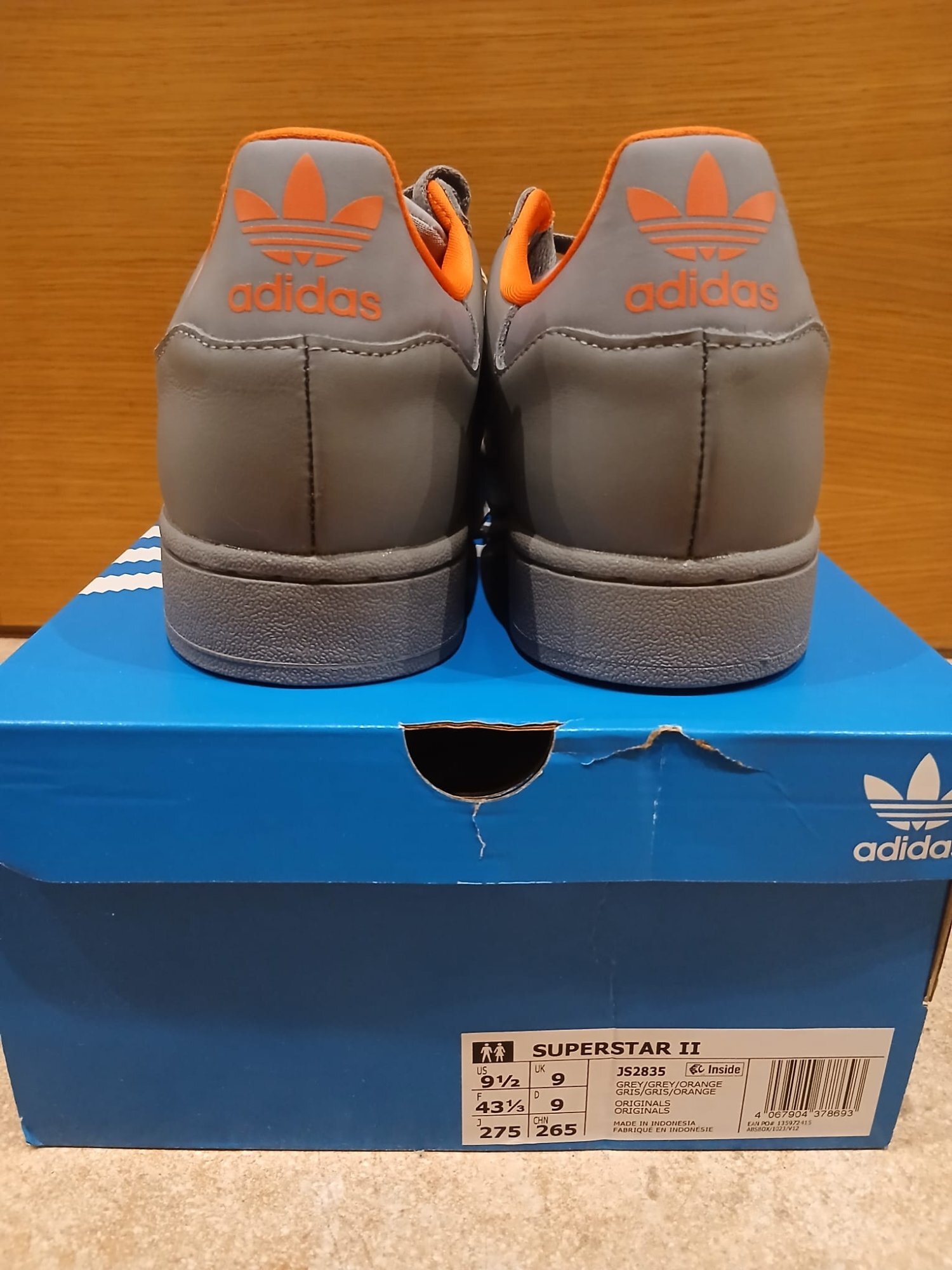 adidas Superstar II 'Grey Orange' (2025) photo 4